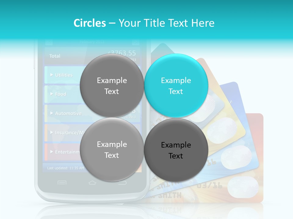Purchase Payment Smartphone PowerPoint Template