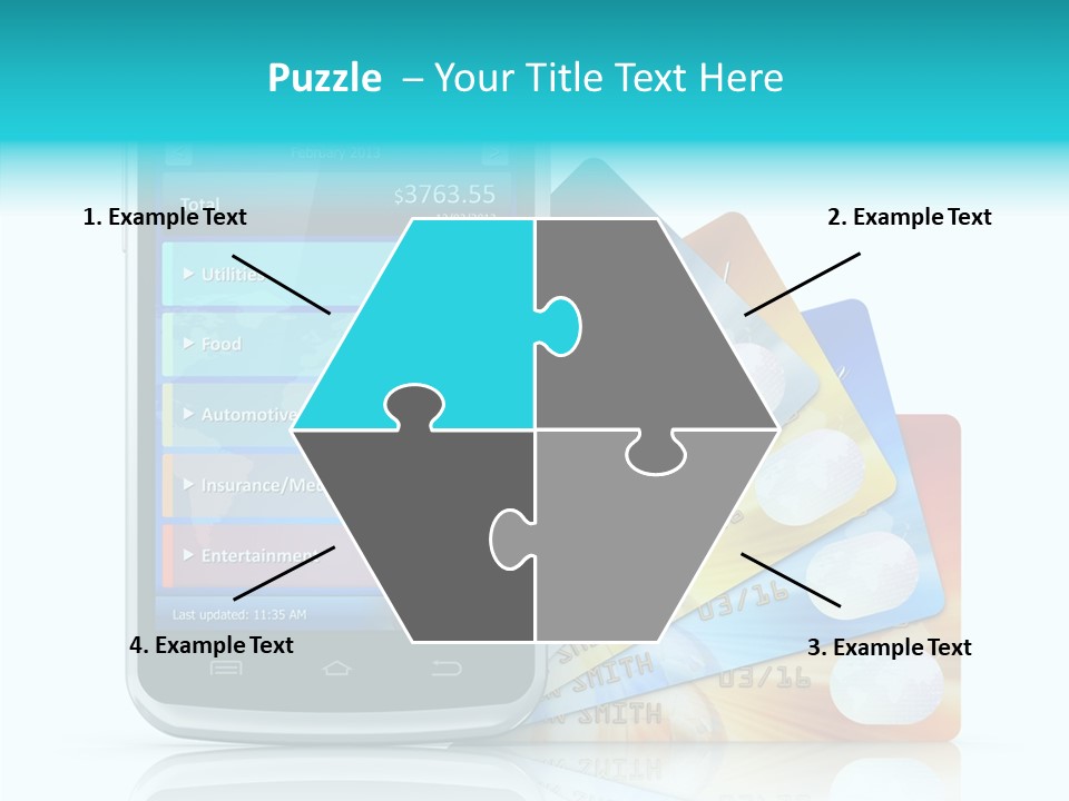 Purchase Payment Smartphone PowerPoint Template