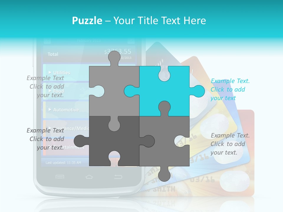 Purchase Payment Smartphone PowerPoint Template
