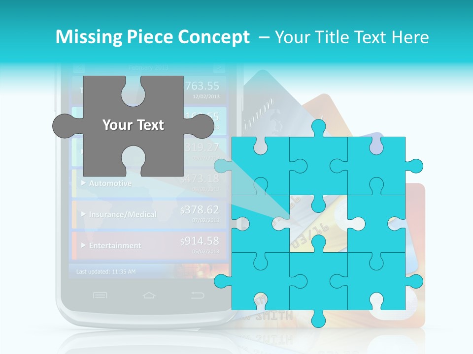 Purchase Payment Smartphone PowerPoint Template