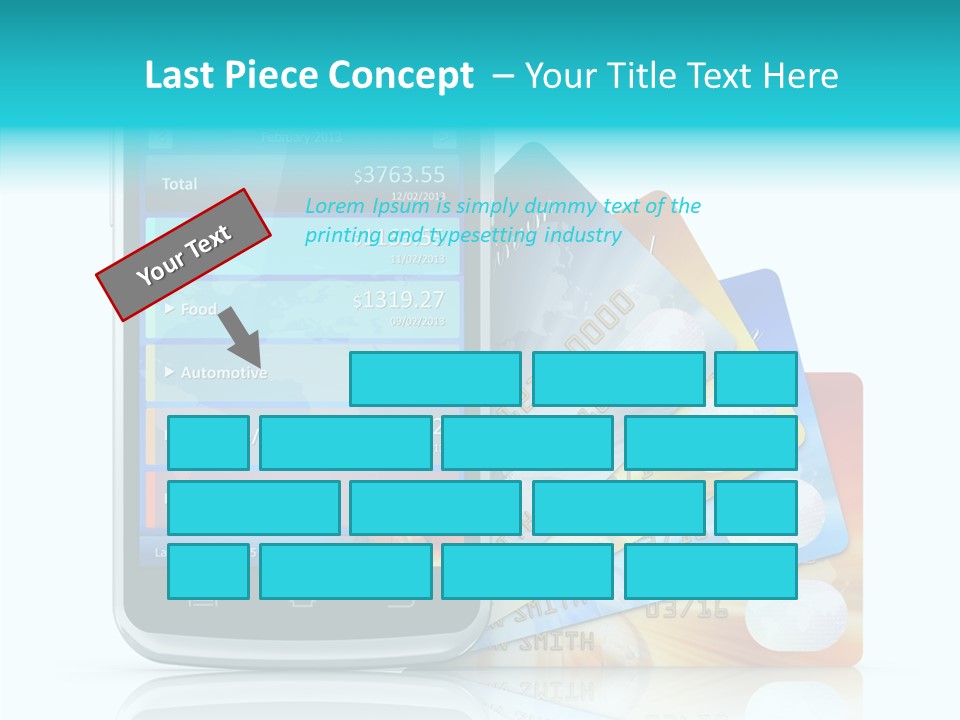 Purchase Payment Smartphone PowerPoint Template