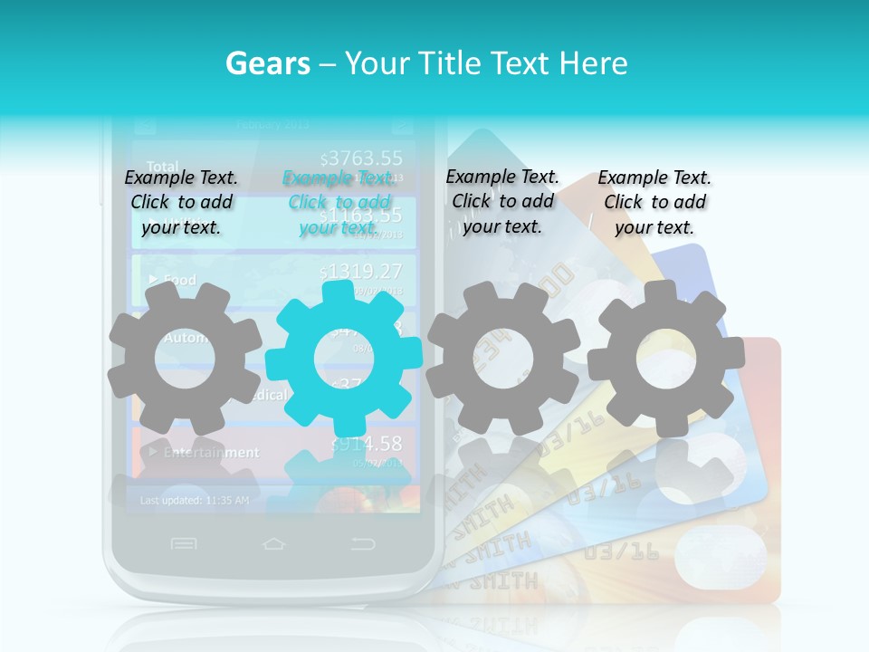 Purchase Payment Smartphone PowerPoint Template