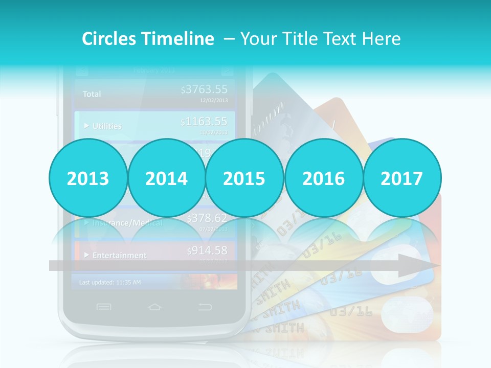 Purchase Payment Smartphone PowerPoint Template