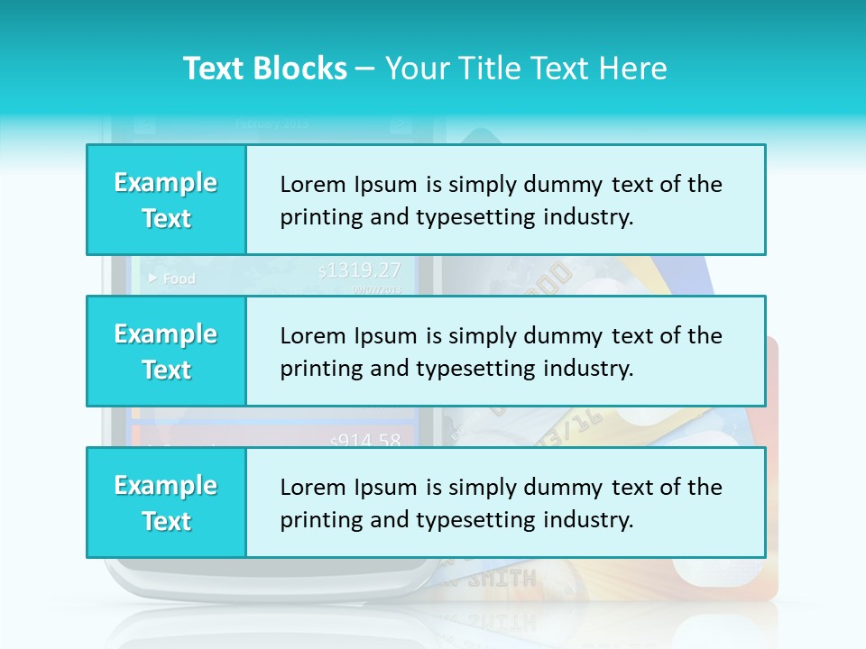 Purchase Payment Smartphone PowerPoint Template