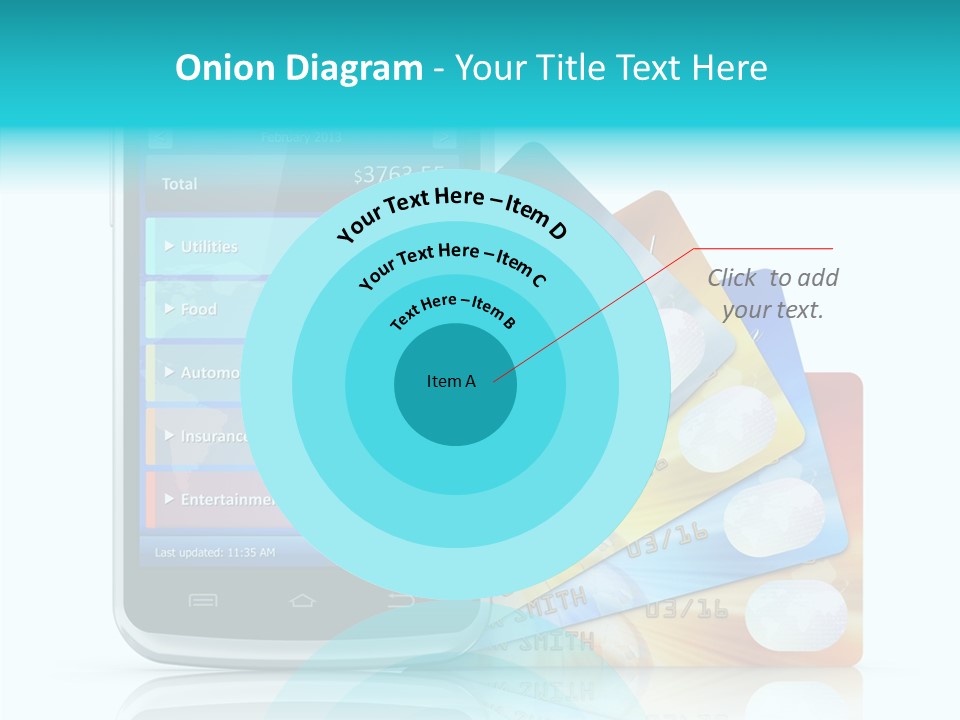 Purchase Payment Smartphone PowerPoint Template