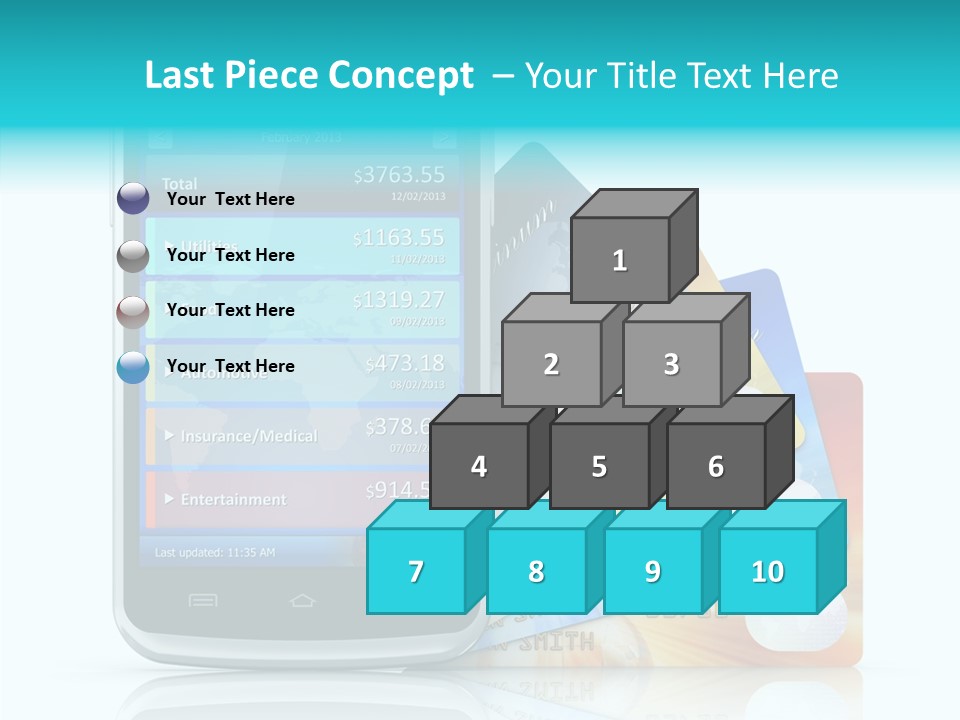 Purchase Payment Smartphone PowerPoint Template