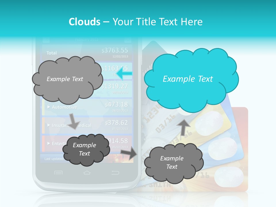 Purchase Payment Smartphone PowerPoint Template