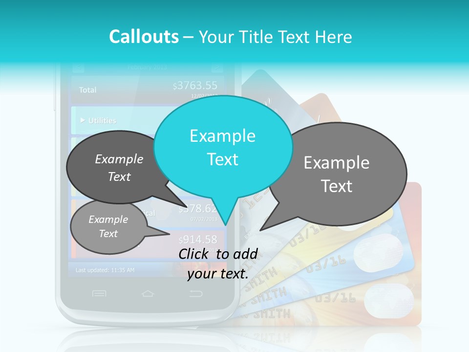Purchase Payment Smartphone PowerPoint Template