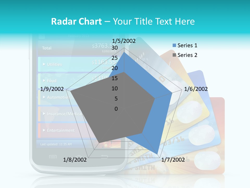 Purchase Payment Smartphone PowerPoint Template