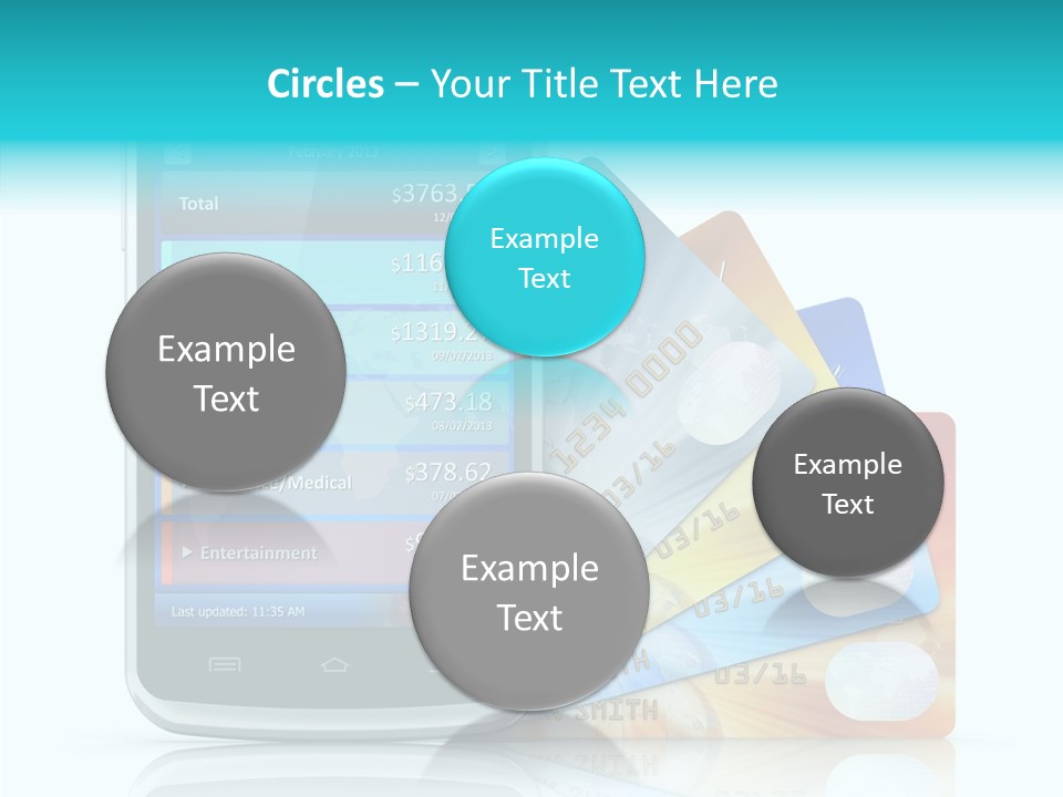 Purchase Payment Smartphone PowerPoint Template