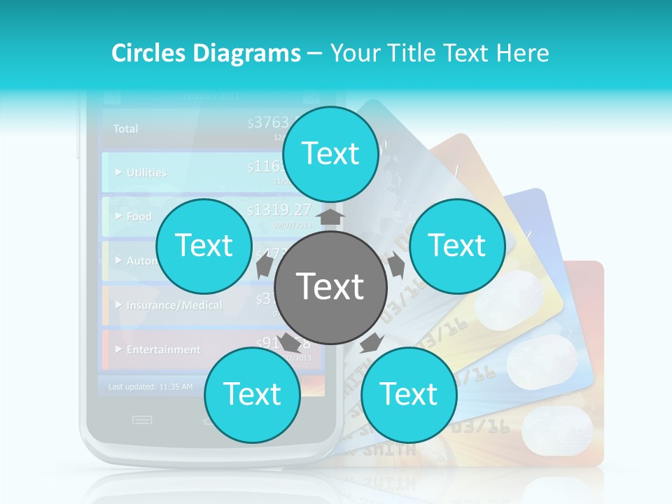 Purchase Payment Smartphone PowerPoint Template