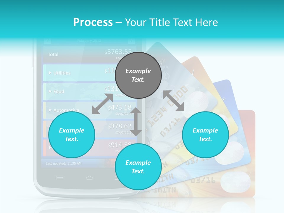 Purchase Payment Smartphone PowerPoint Template