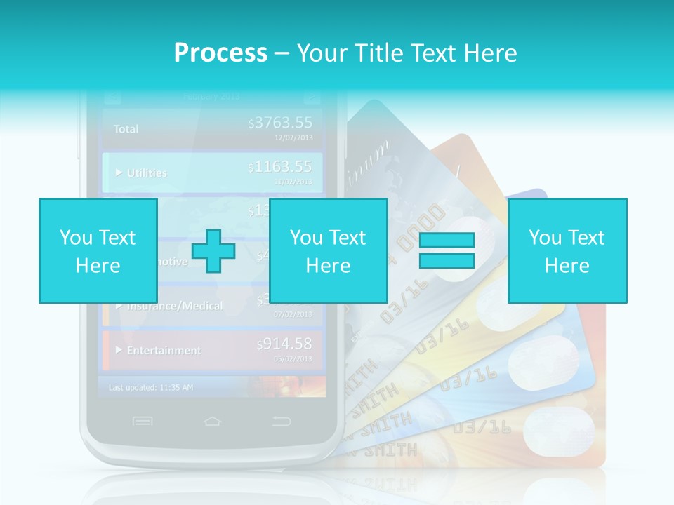 Purchase Payment Smartphone PowerPoint Template