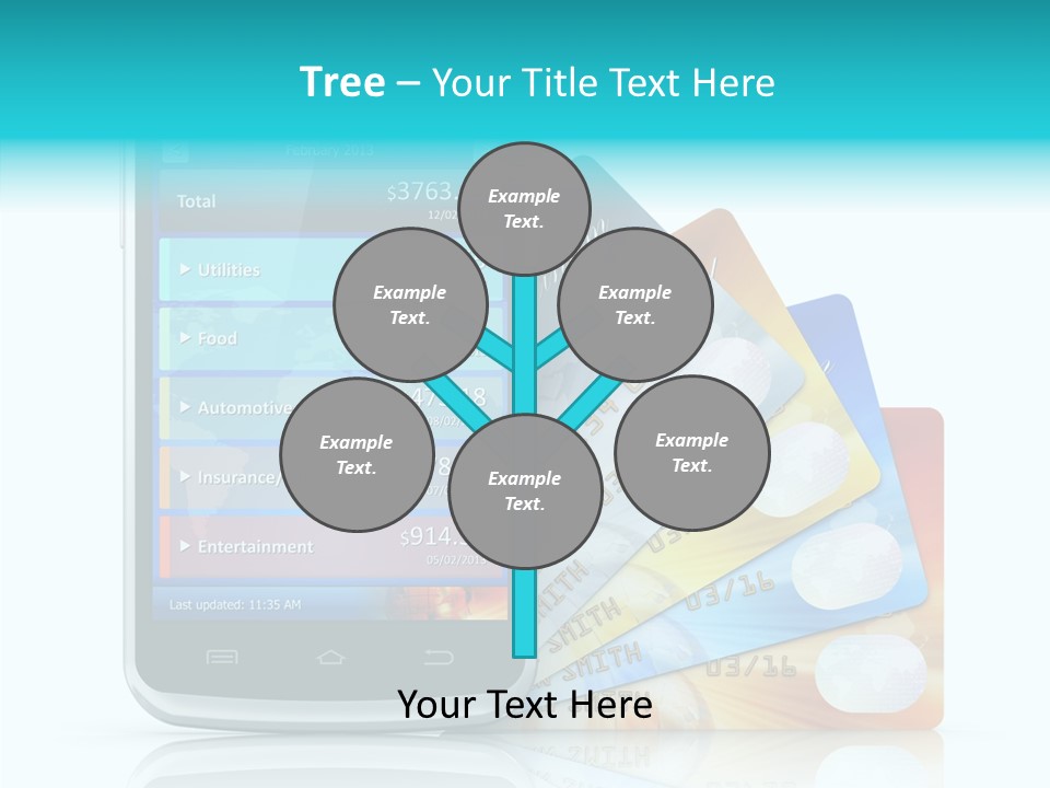Purchase Payment Smartphone PowerPoint Template
