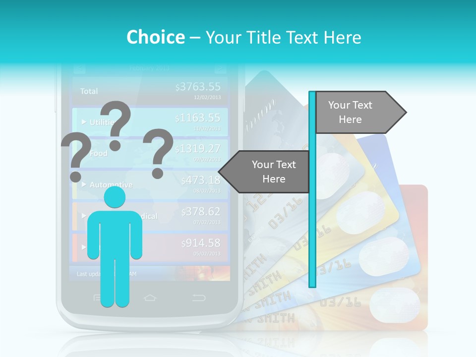 Purchase Payment Smartphone PowerPoint Template
