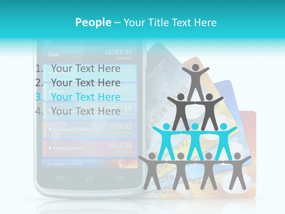 Purchase Payment Smartphone PowerPoint Template