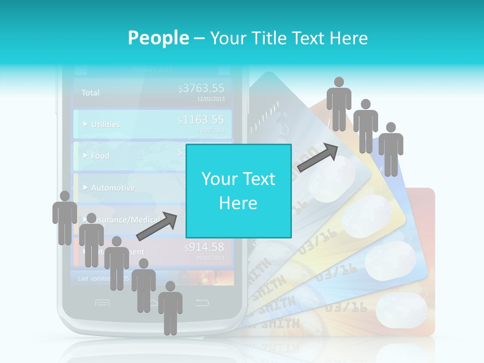 Purchase Payment Smartphone PowerPoint Template