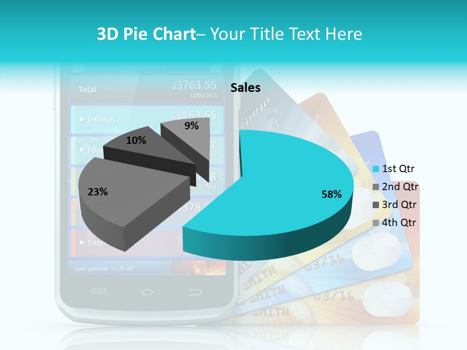 Purchase Payment Smartphone PowerPoint Template