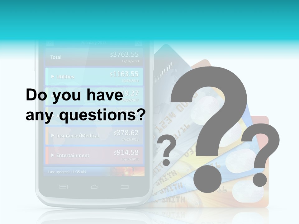 Purchase Payment Smartphone PowerPoint Template