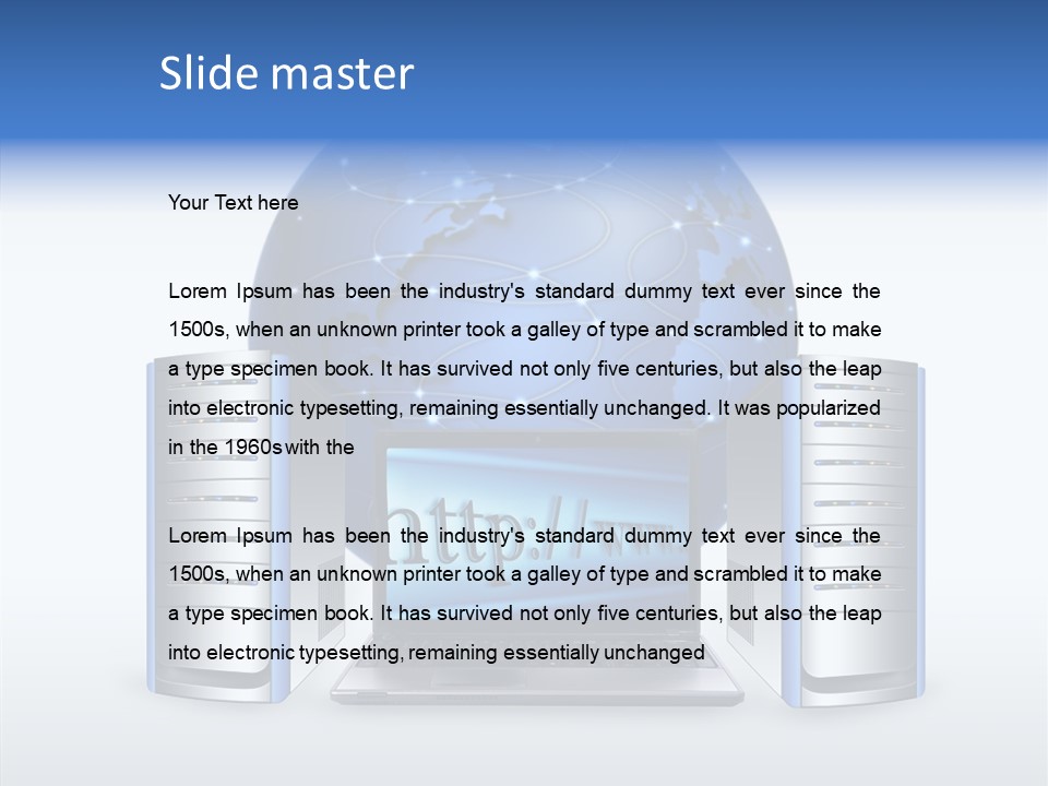 Firewall Switch Equipment PowerPoint Template