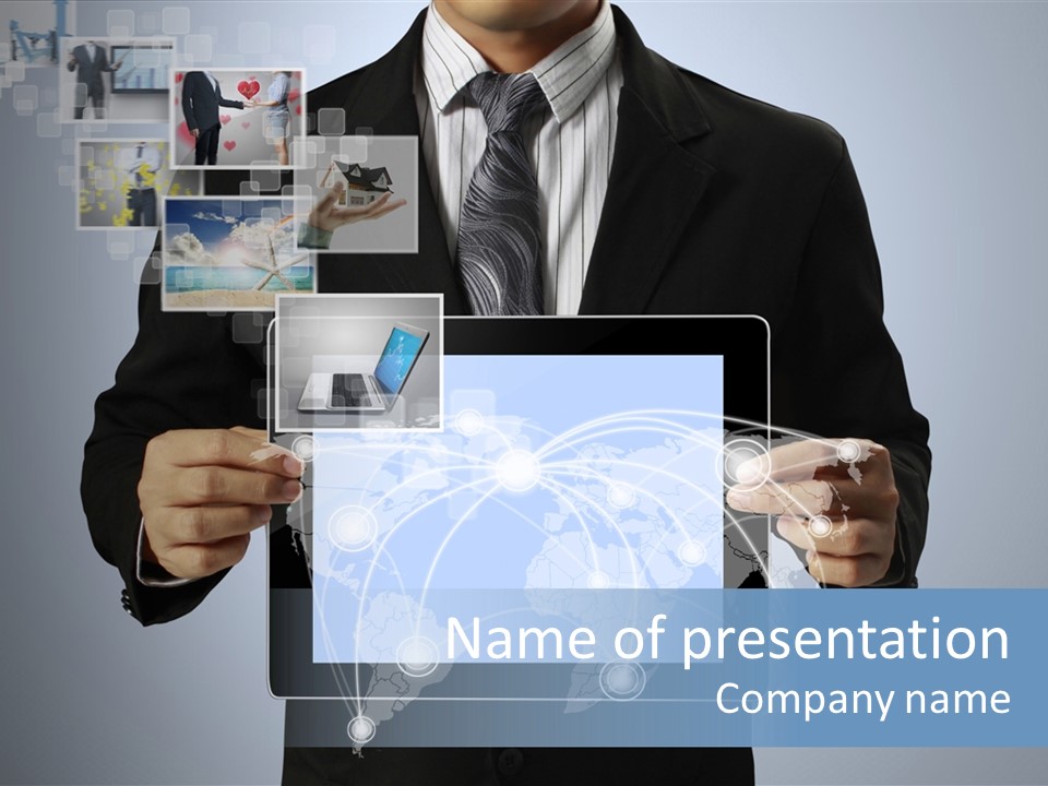 Touch Image Wireless PowerPoint Template