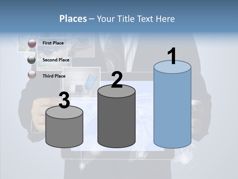 Touch Image Wireless PowerPoint Template
