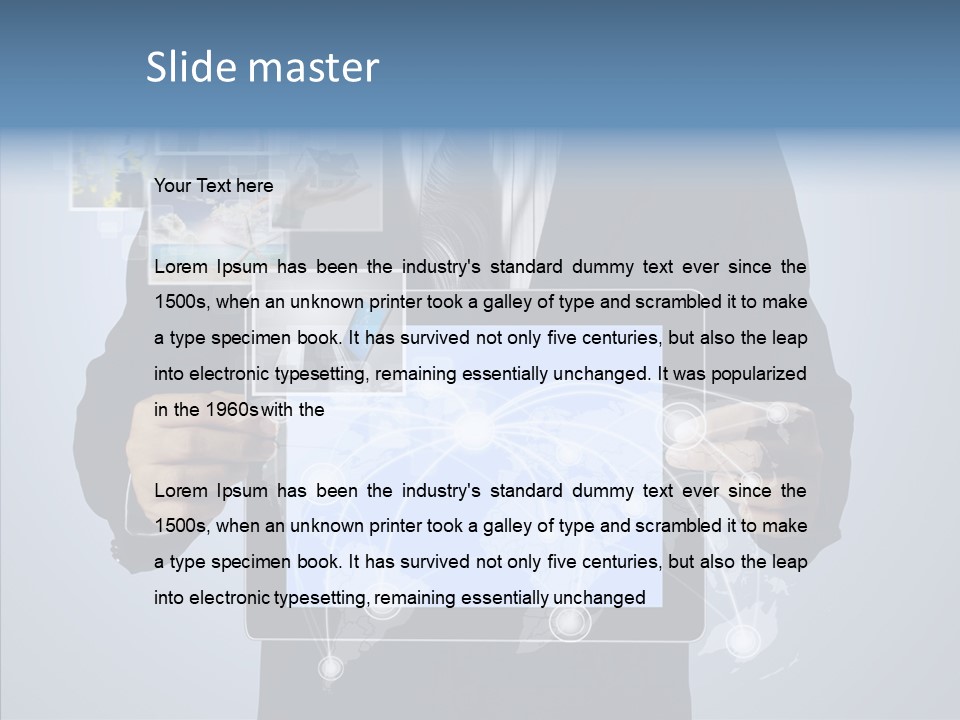 Touch Image Wireless PowerPoint Template