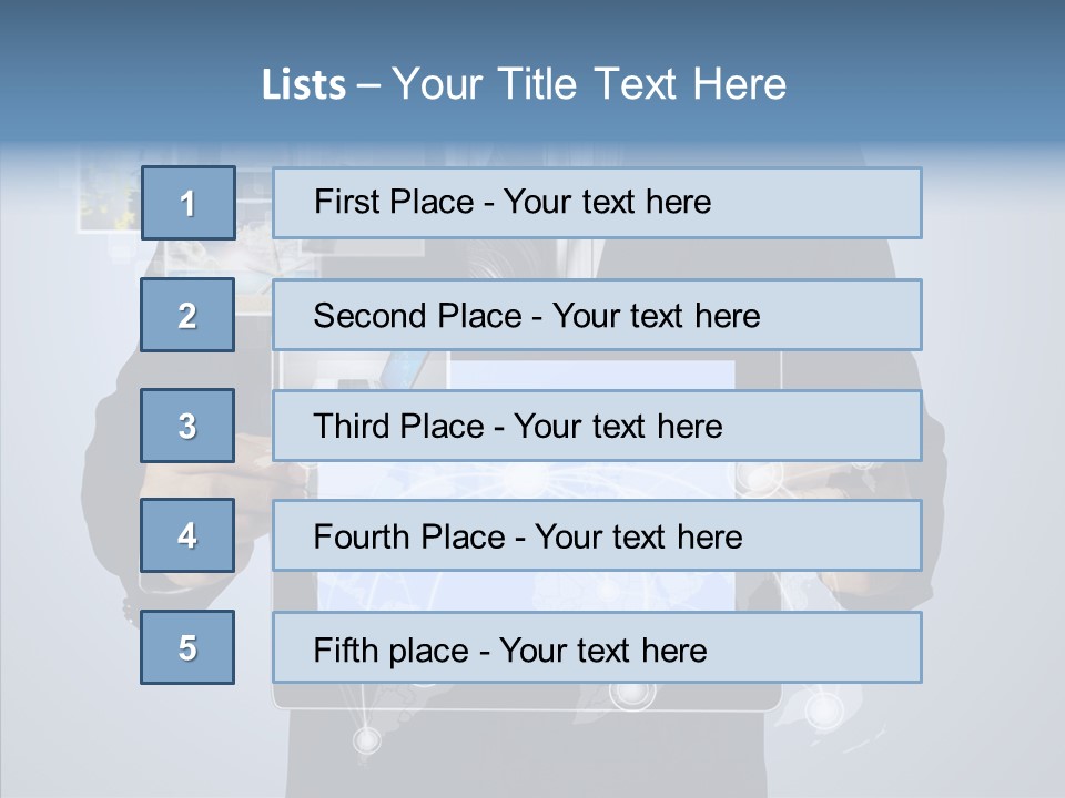 Touch Image Wireless PowerPoint Template