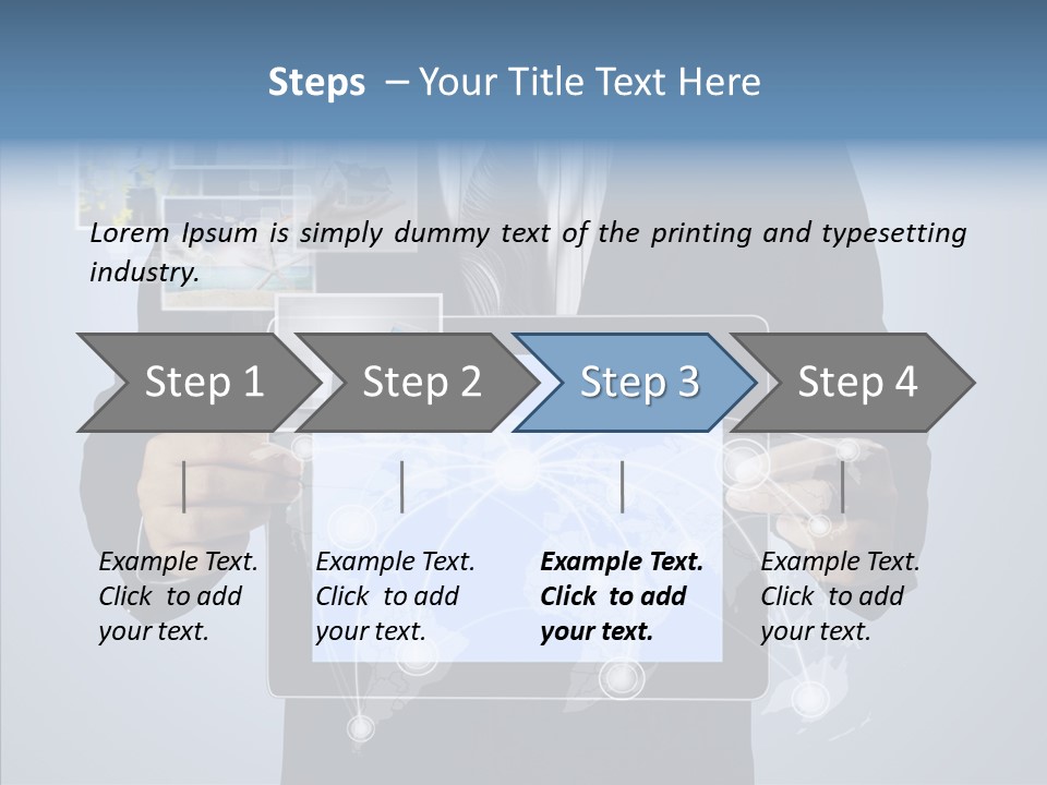 Touch Image Wireless PowerPoint Template