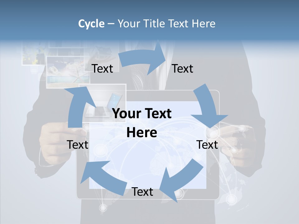 Touch Image Wireless PowerPoint Template