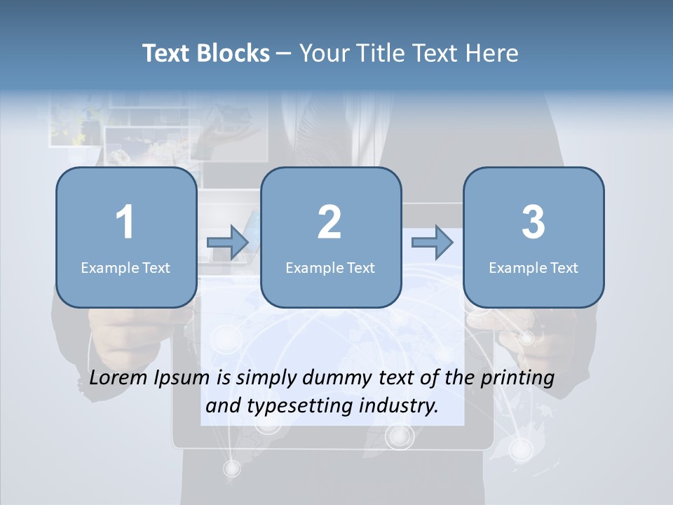 Touch Image Wireless PowerPoint Template