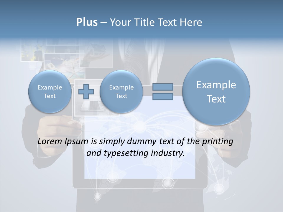 Touch Image Wireless PowerPoint Template