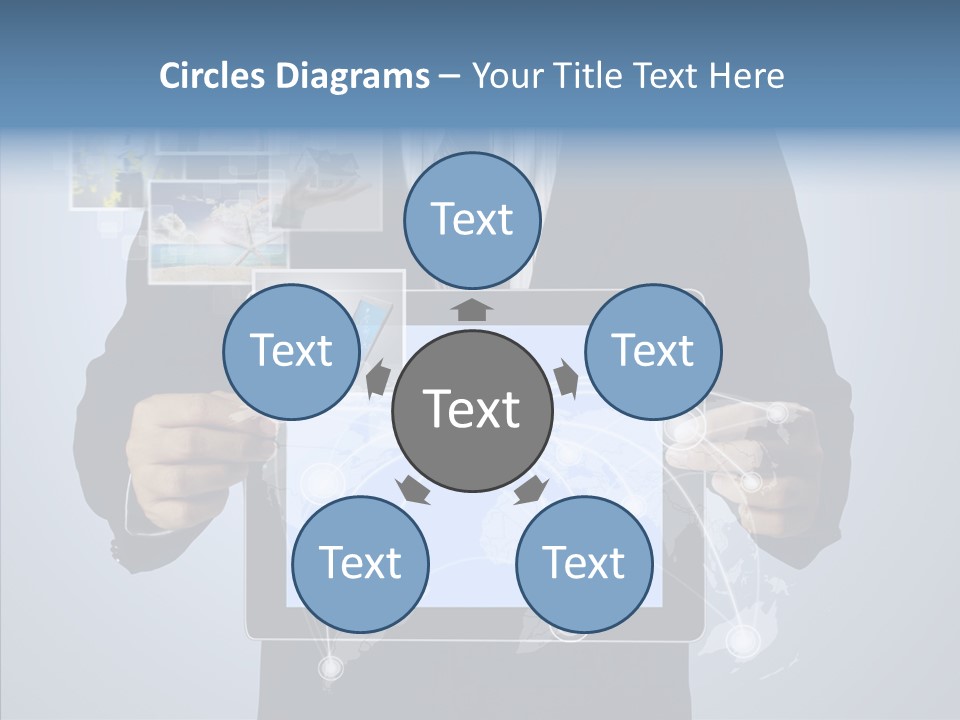 Touch Image Wireless PowerPoint Template