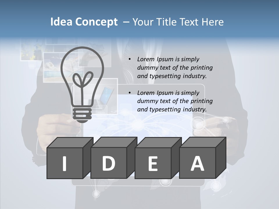 Touch Image Wireless PowerPoint Template