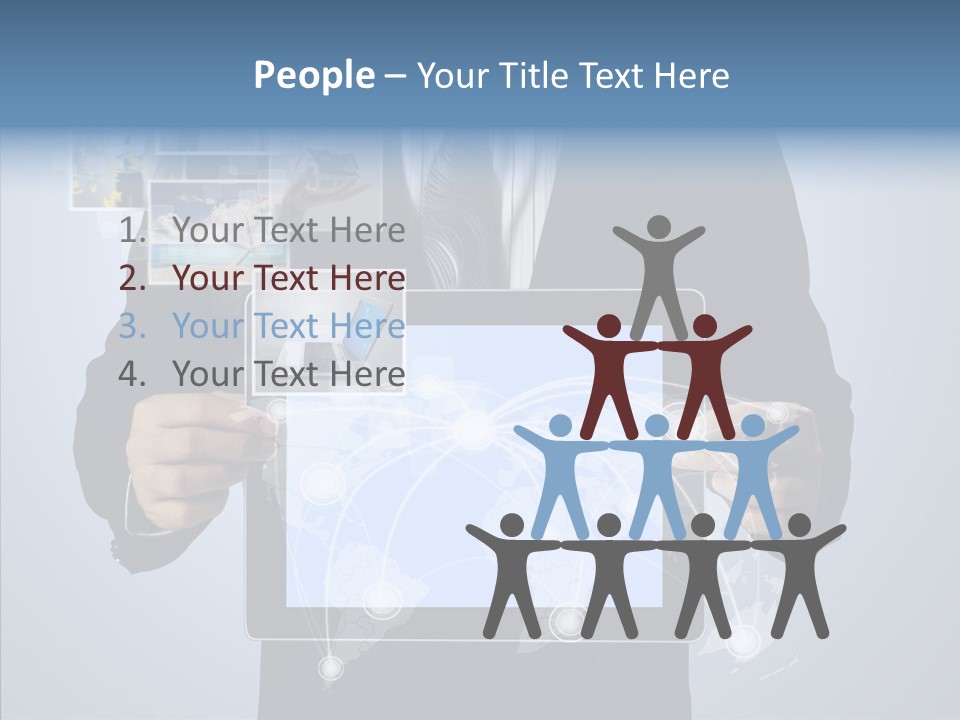 Touch Image Wireless PowerPoint Template