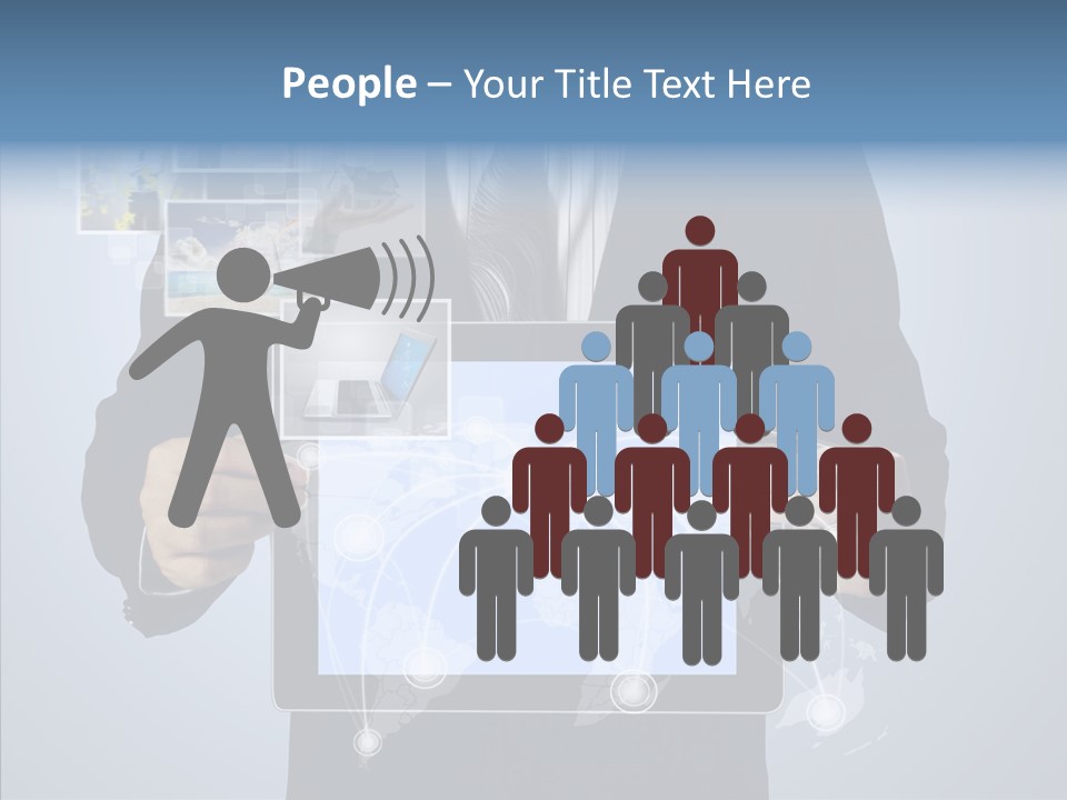 Touch Image Wireless PowerPoint Template