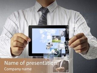 Photo Device Image PowerPoint Template