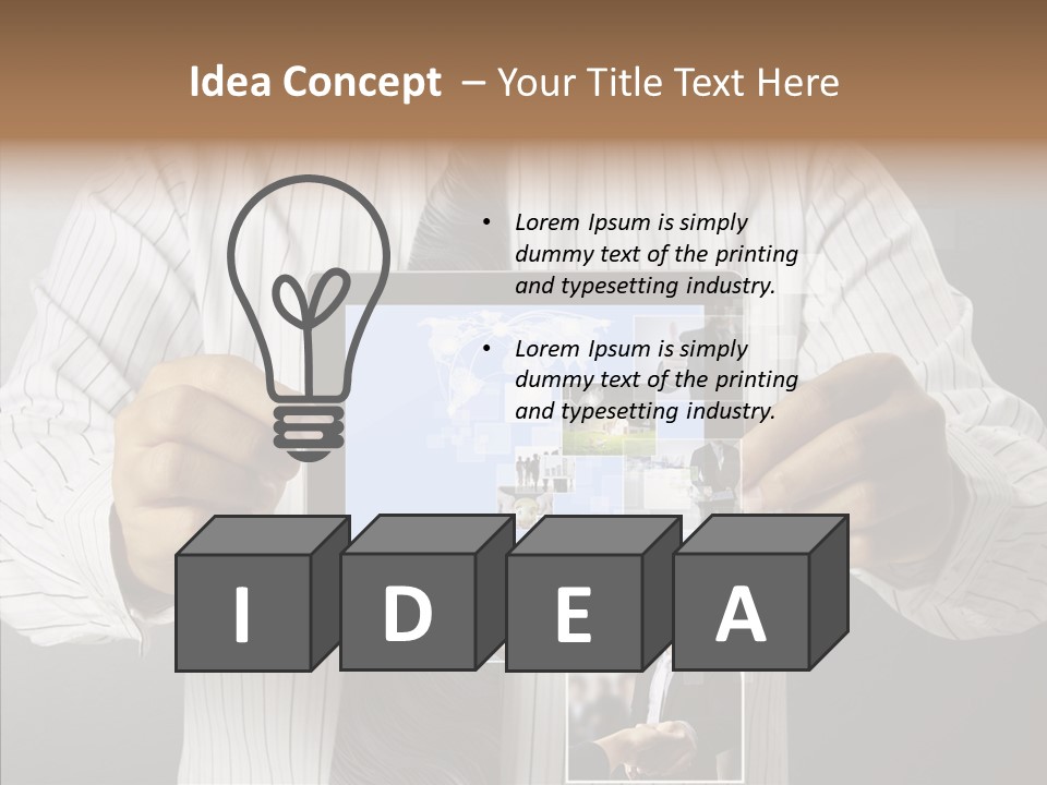 Photo Device Image PowerPoint Template