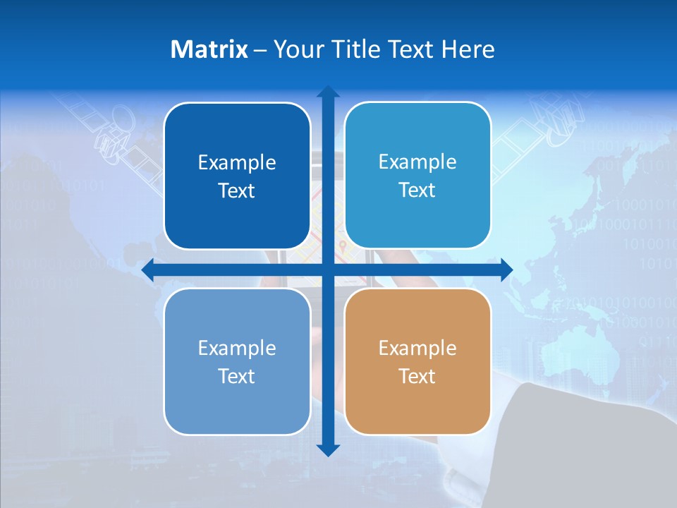 Position Satellite Device PowerPoint Template