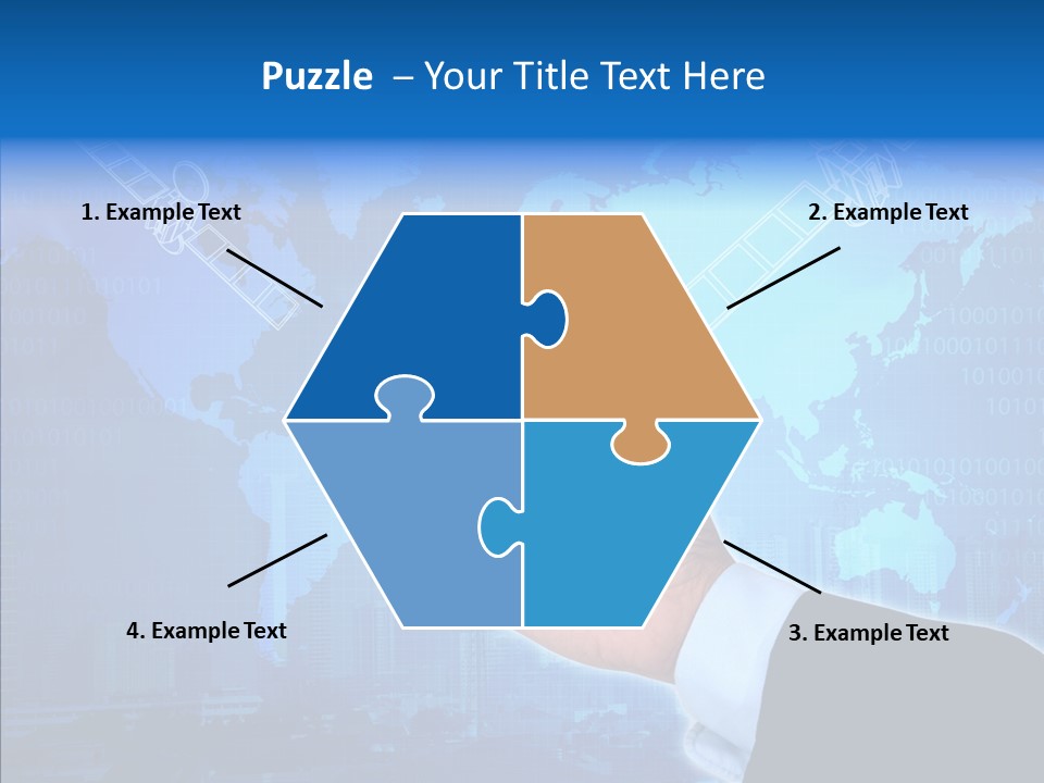 Position Satellite Device PowerPoint Template