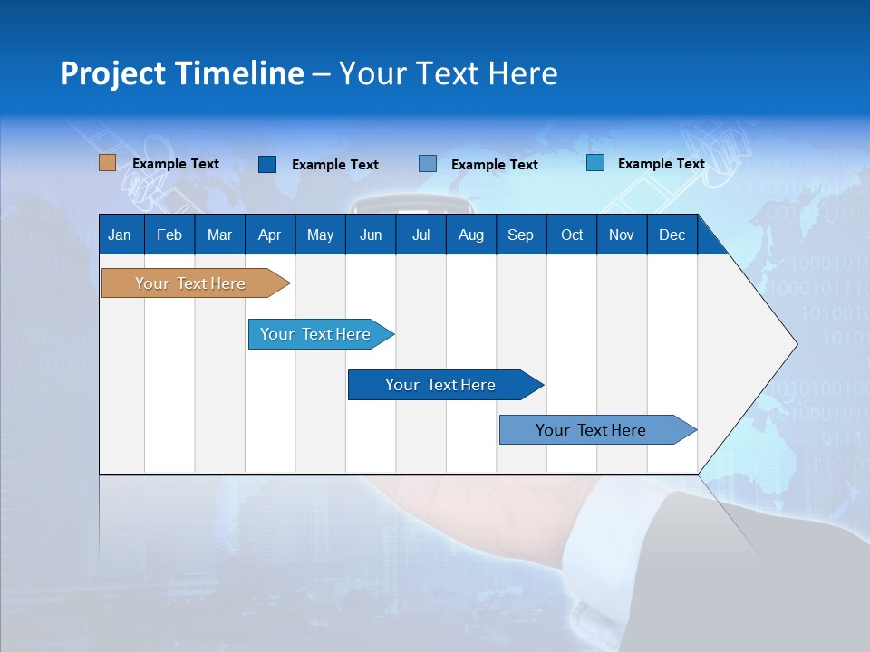 Position Satellite Device PowerPoint Template