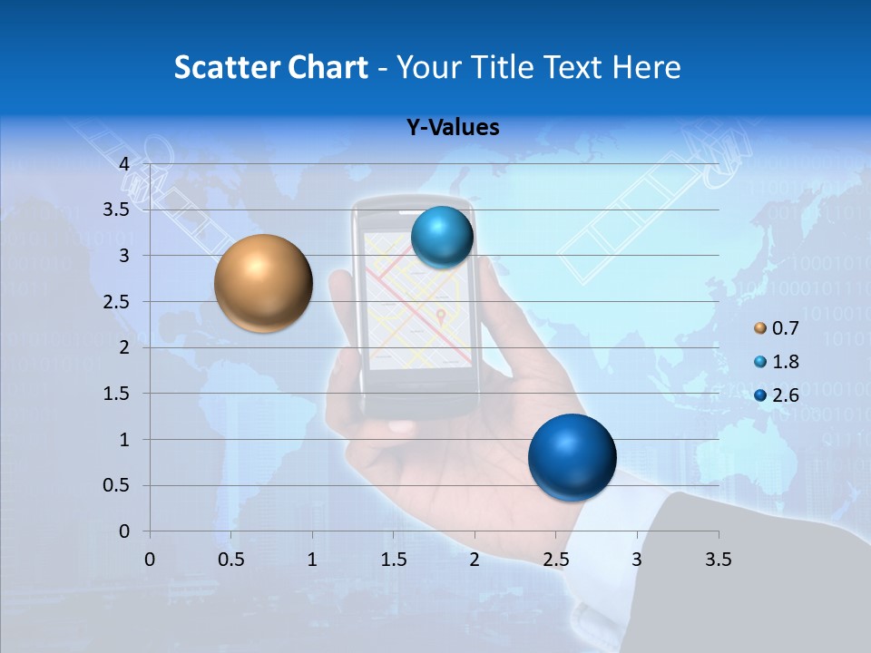 Position Satellite Device PowerPoint Template