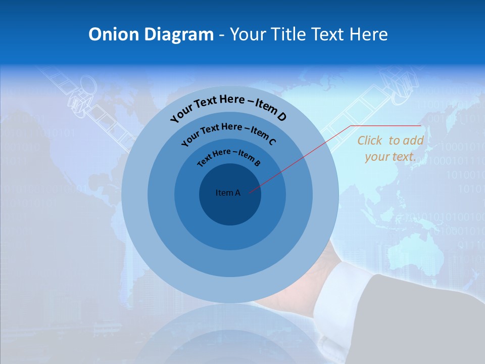 Position Satellite Device PowerPoint Template