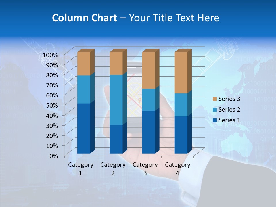 Position Satellite Device PowerPoint Template