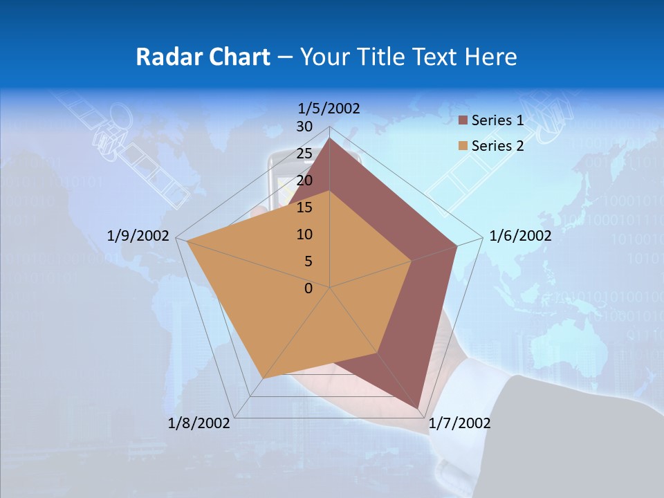 Position Satellite Device PowerPoint Template