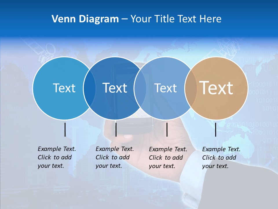 Position Satellite Device PowerPoint Template
