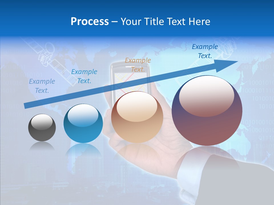 Position Satellite Device PowerPoint Template