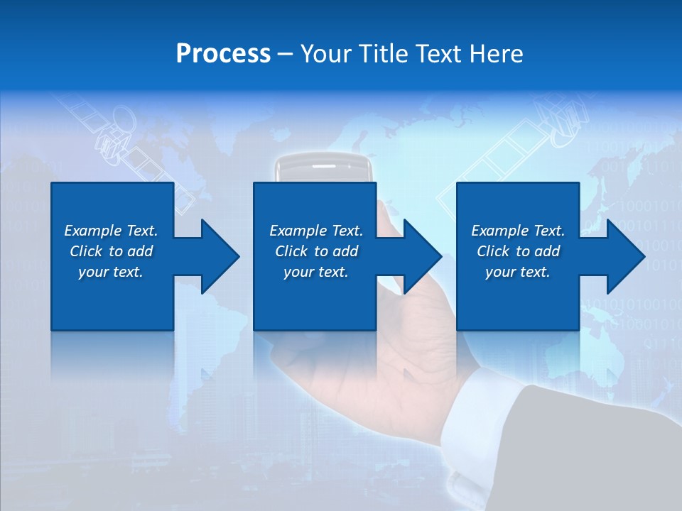 Position Satellite Device PowerPoint Template