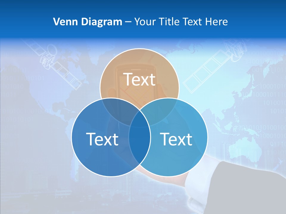 Position Satellite Device PowerPoint Template