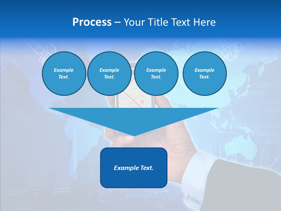 Position Satellite Device PowerPoint Template